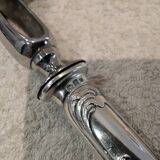Leg of lamb handle, silver-plated metal handle, Christofle Marly silversmith, 21.6cm