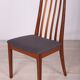 Chaises de salle à manger en teck et tissu du milieu du siècle par Leslie Dandy pour G-Plan, années 1960, lot de 6