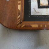Vintage mahogany tray with inlay