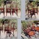 4 chairs bistrot n°14 Fischel seated with 20s décor