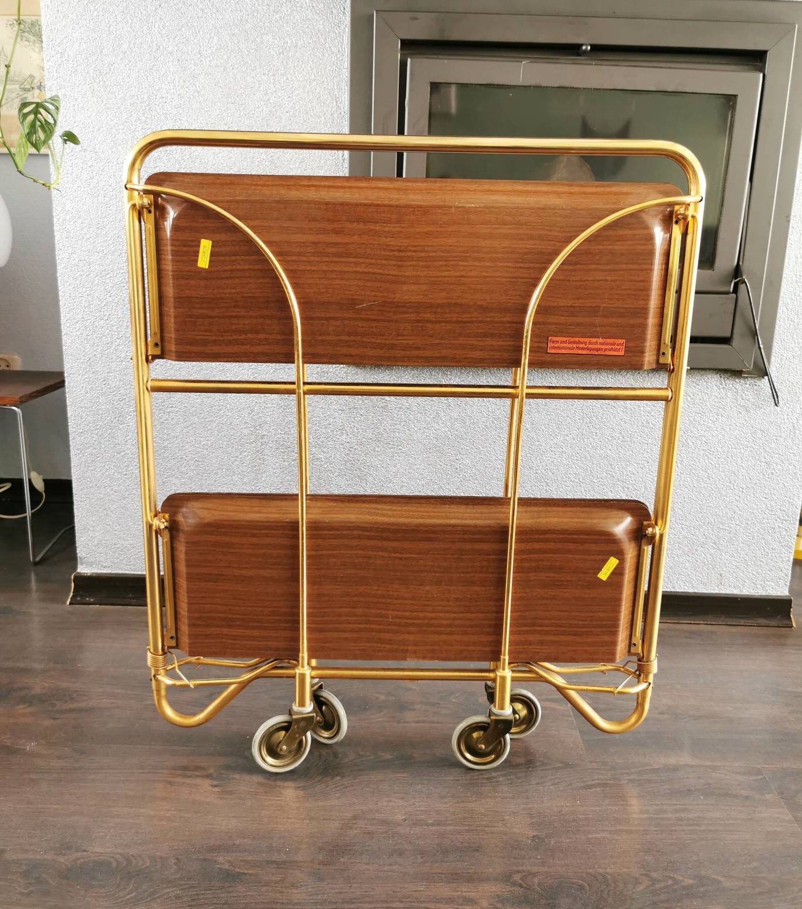 Vintage 1970 folding tea table