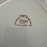 Set of 6 Palissy plates - Game Series - Royal Worcester - England