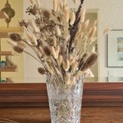 Vase en cristal taillé style Saint-Louis