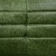 Canapé Togo en cuir vert attribué à Michel Ducaroy pour Ligne Roset.