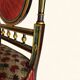 Blackened Wood Boudoir Chair - Napoleon III