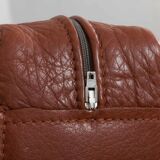 Brown aniline leather sofa, 1970/80s