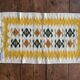 Handmade Yellow and Cream-White Flat-Weave Tapestry, Vlasti, Greece, 1960-70s