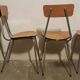4 chaises 1970