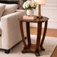 Art Deco side table in wood – sculptural base