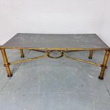 Gilded Regency coffee table by Giovani Banci for Hermès, Italy, 1970s