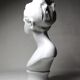 Limoges porcelain biscuit bust C. Tharaud, Louise Brongniard