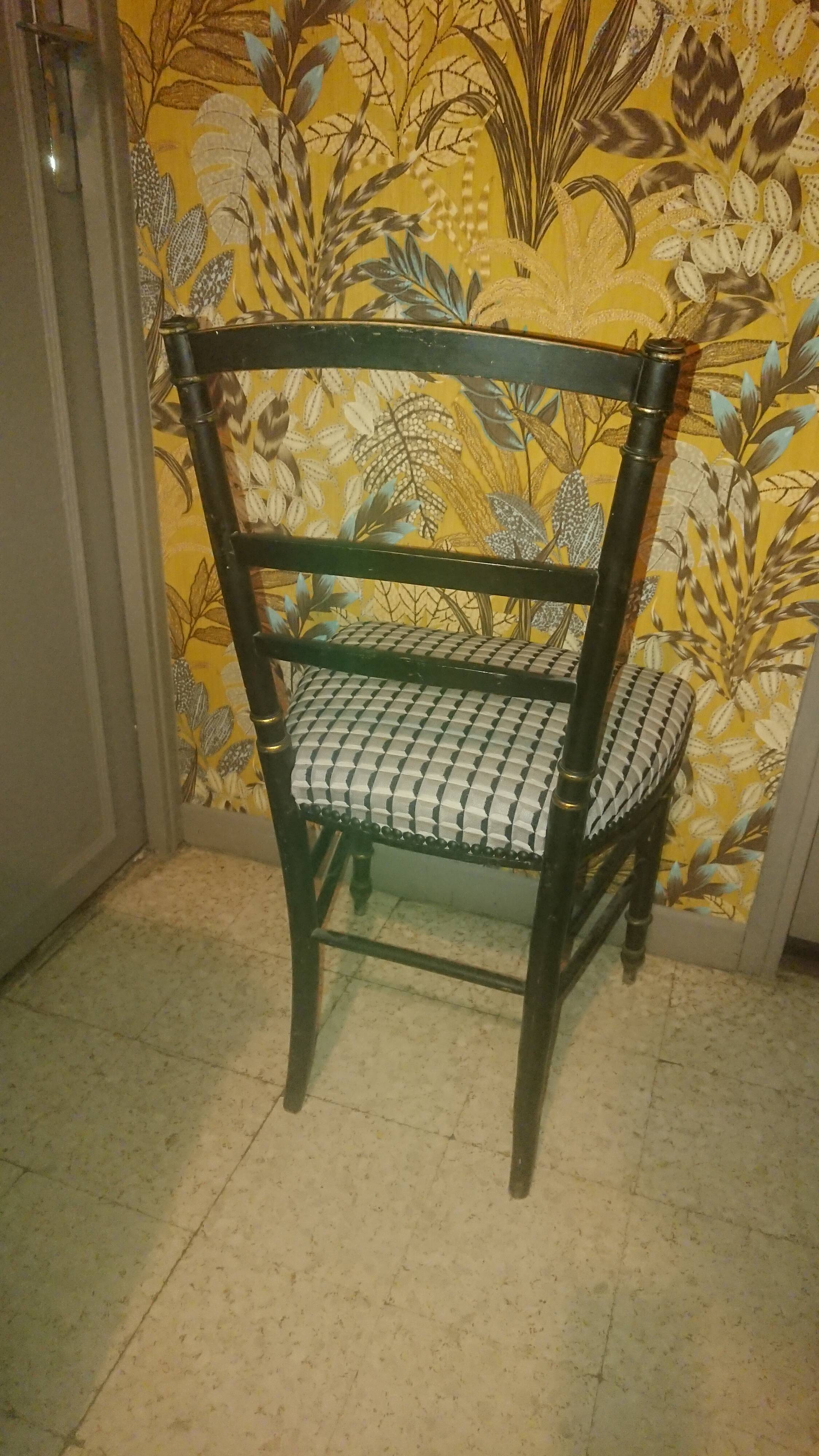 Napoleon III Deco Chair upholstery renovation