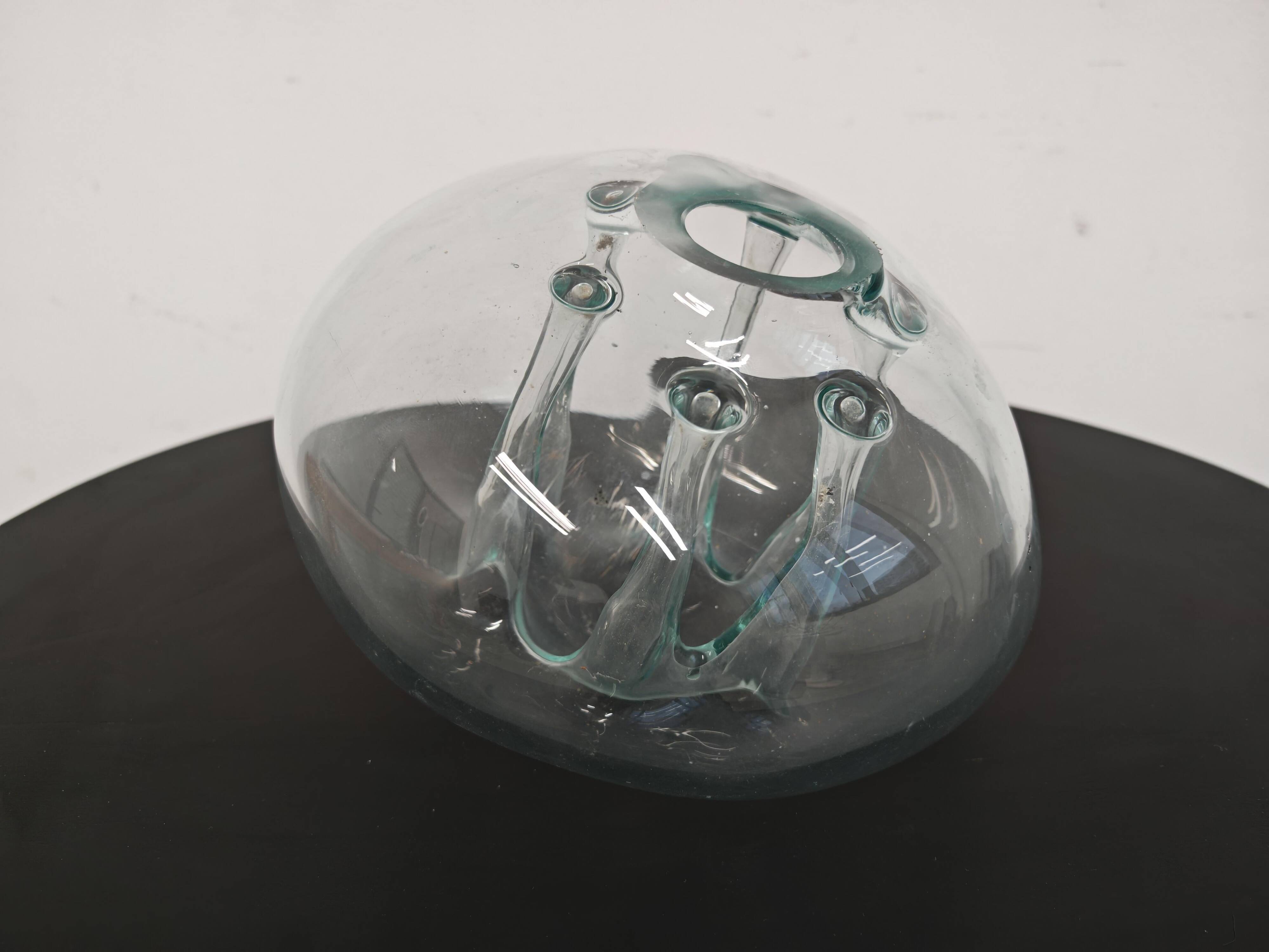 Mid-Century blown glass Ikebana vase by Dragan Drobnjak