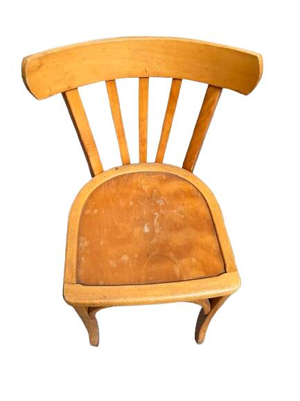 Set of six bistro chairs