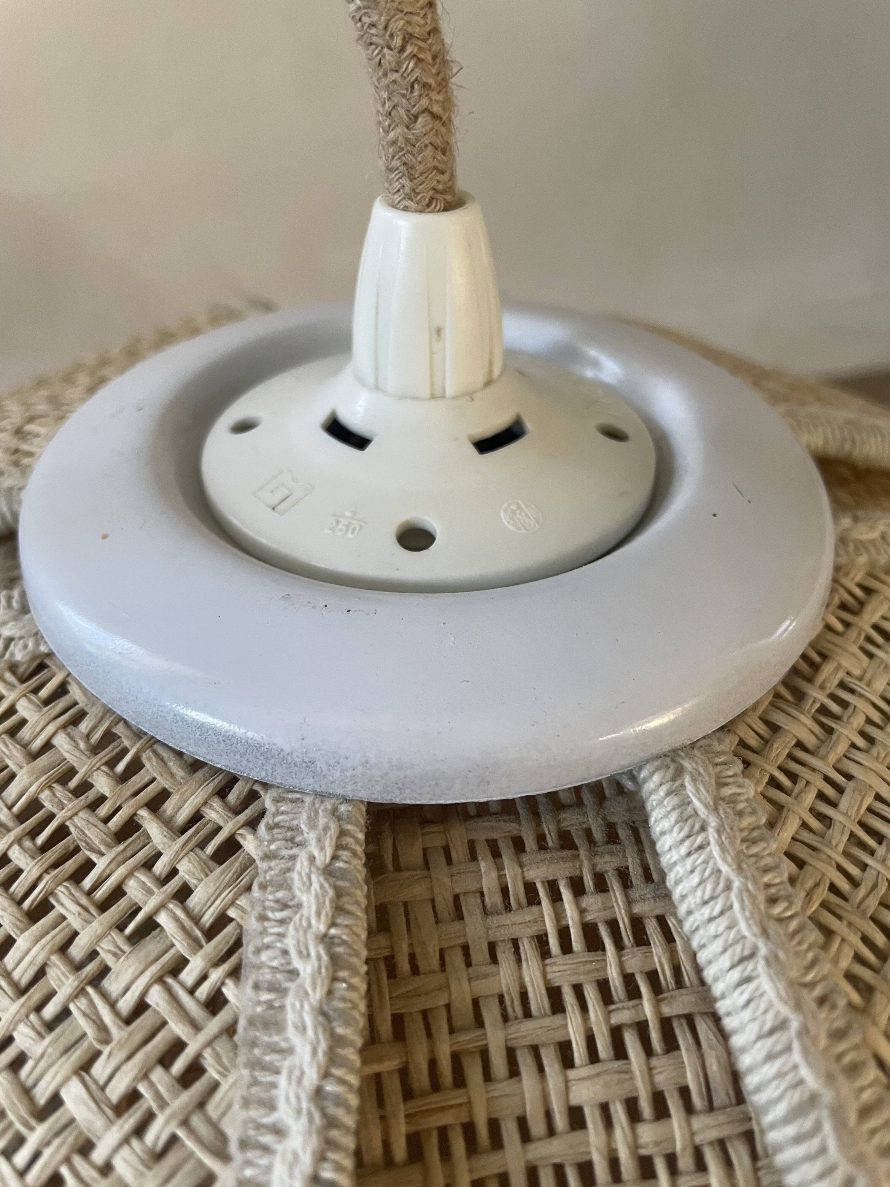 Vintage plant fibre lotus suspension