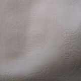 White damask cotton table 120 x 270cm