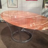 Table de salle à manger en marbre de Michel Charron