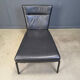 Vintage black leather chaise longue by Peter Mally for Cor, 1990s