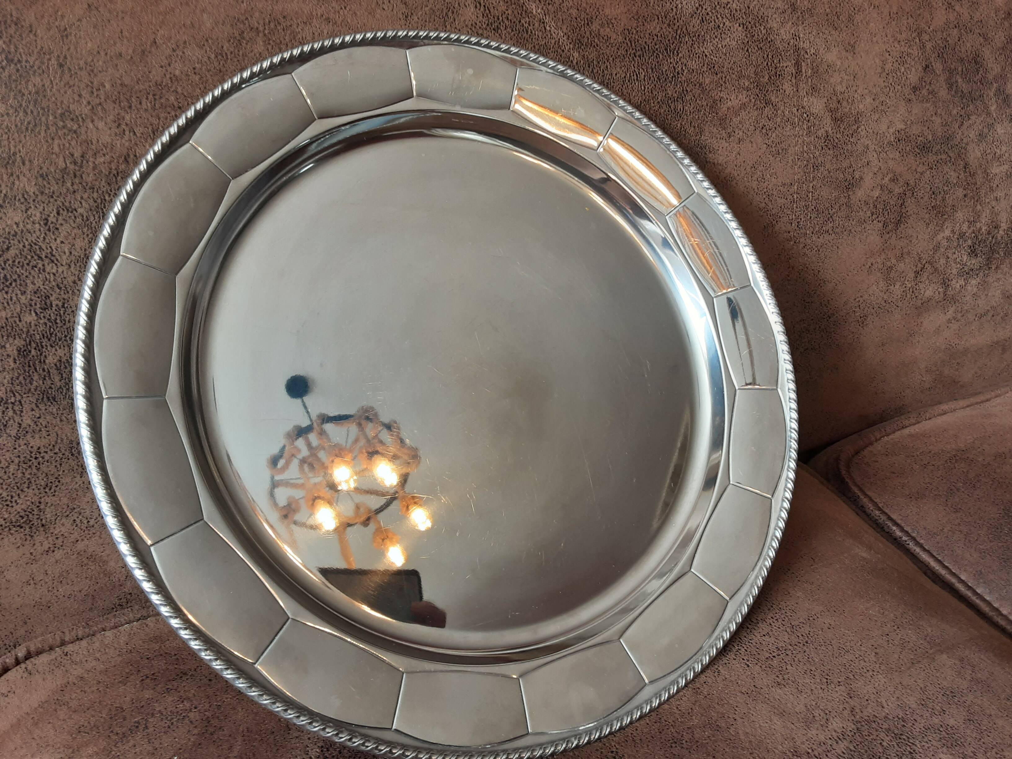 Plateau  rond inox