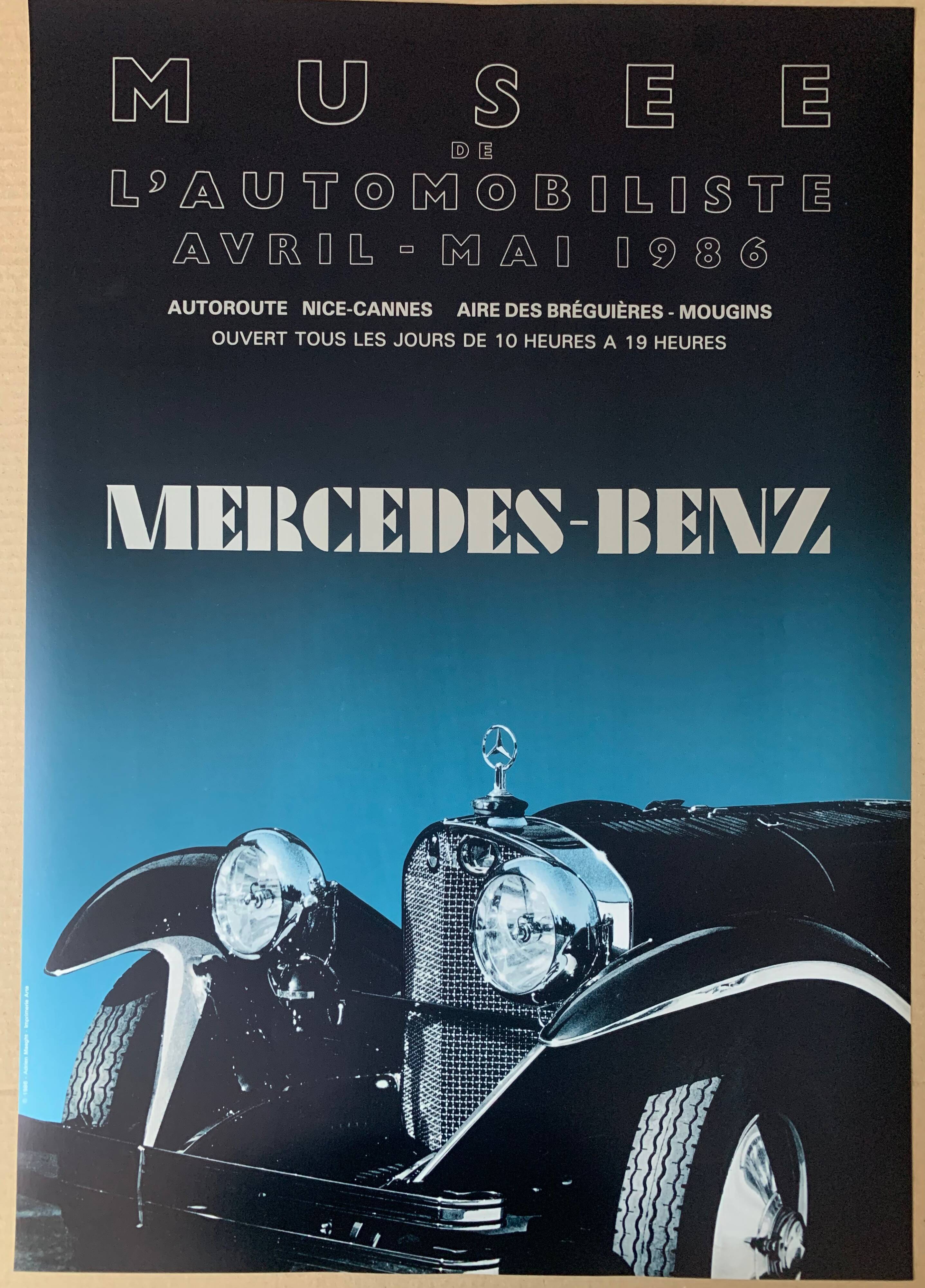 Affiche de Musée L’Automobiliste de 1986 de Mercedes-Benz