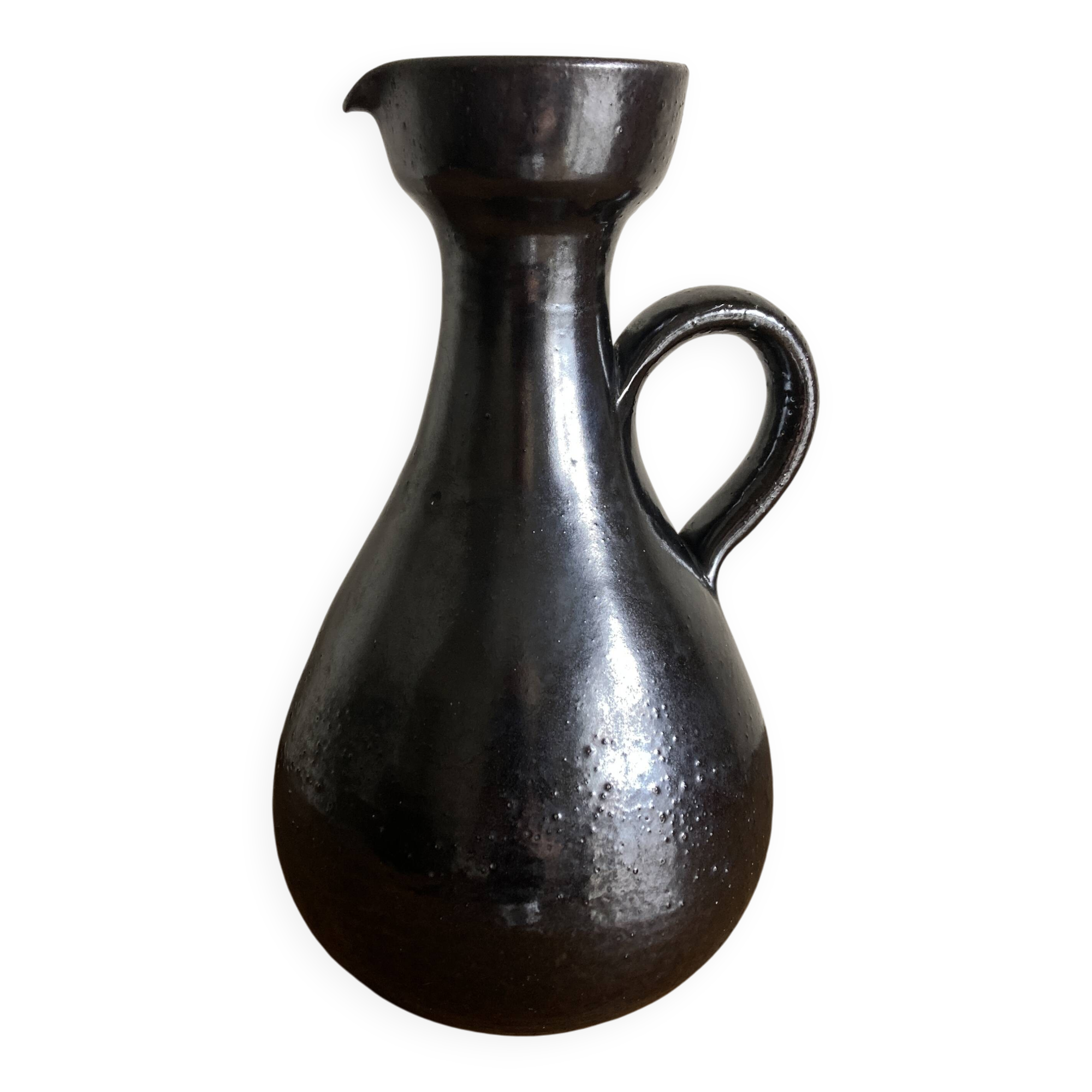 Robert Picault ceramics, black glazed earthenware, 1960