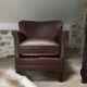 Fauteuil club en cuir