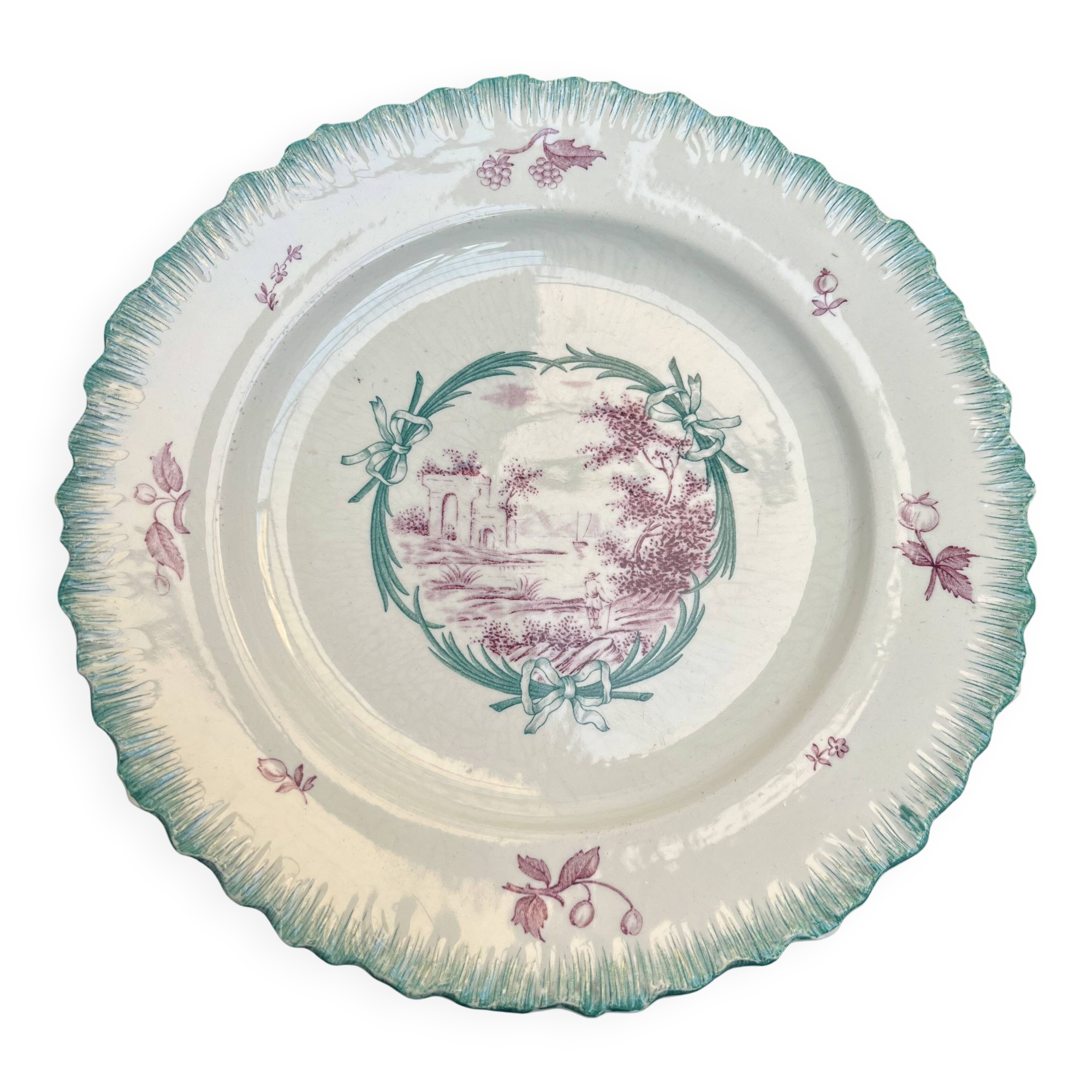 SET OF 12 PLATES - PENTHIÈVRE MODEL - WEDGWOOD MANUFACTURER