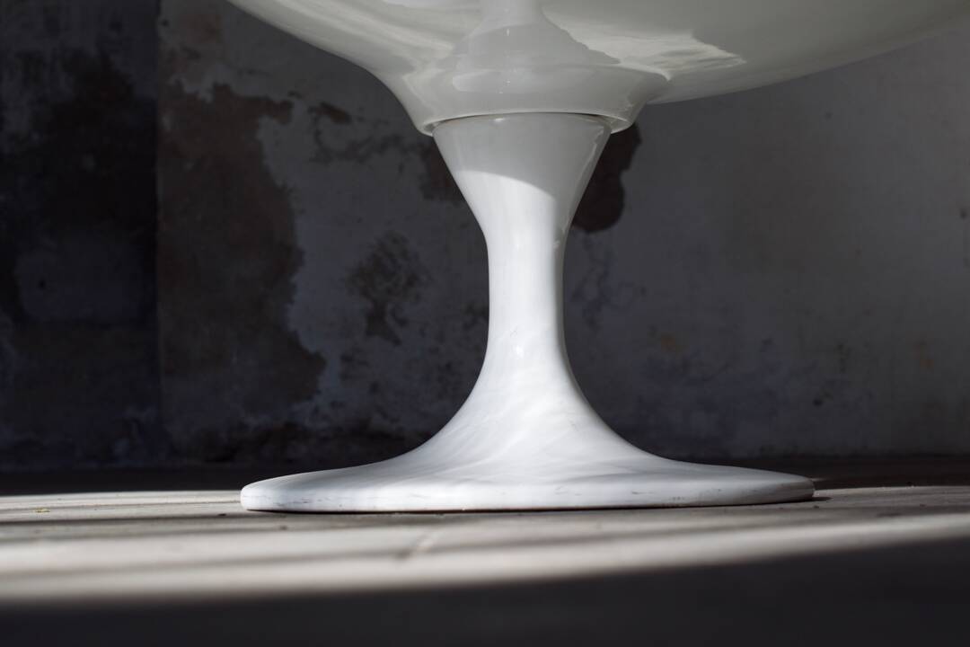 Space Age armchair lacquered fiber and fabrics 1970