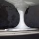 Space Age armchair lacquered fiber and fabrics 1970