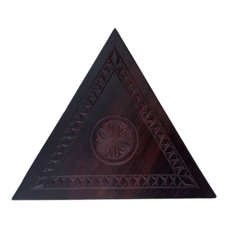 Carved wooden box