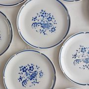 Set of 10 Moulin des Loups dinner plates, Alain