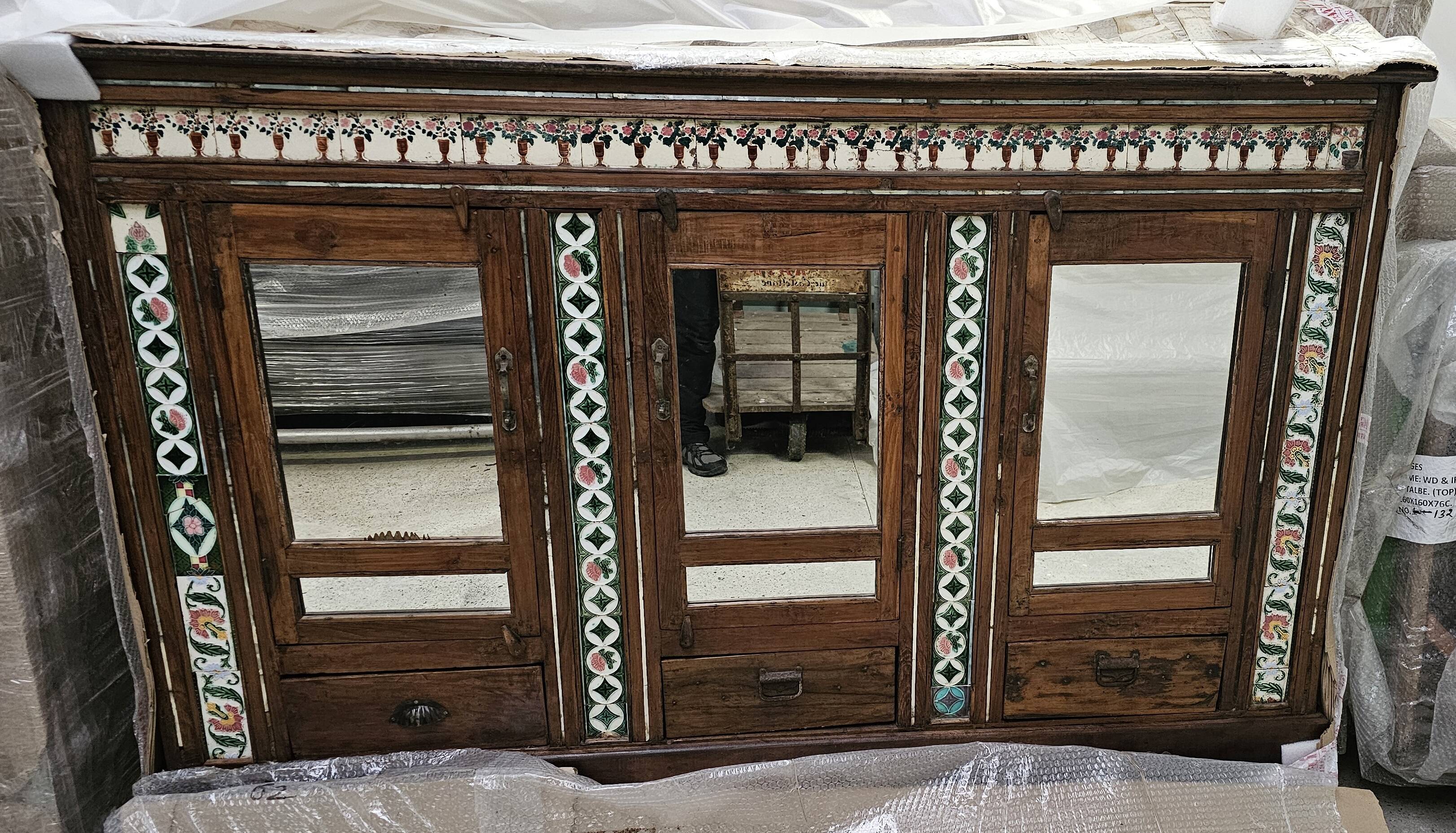 Colonial sideboard in Burmese teak