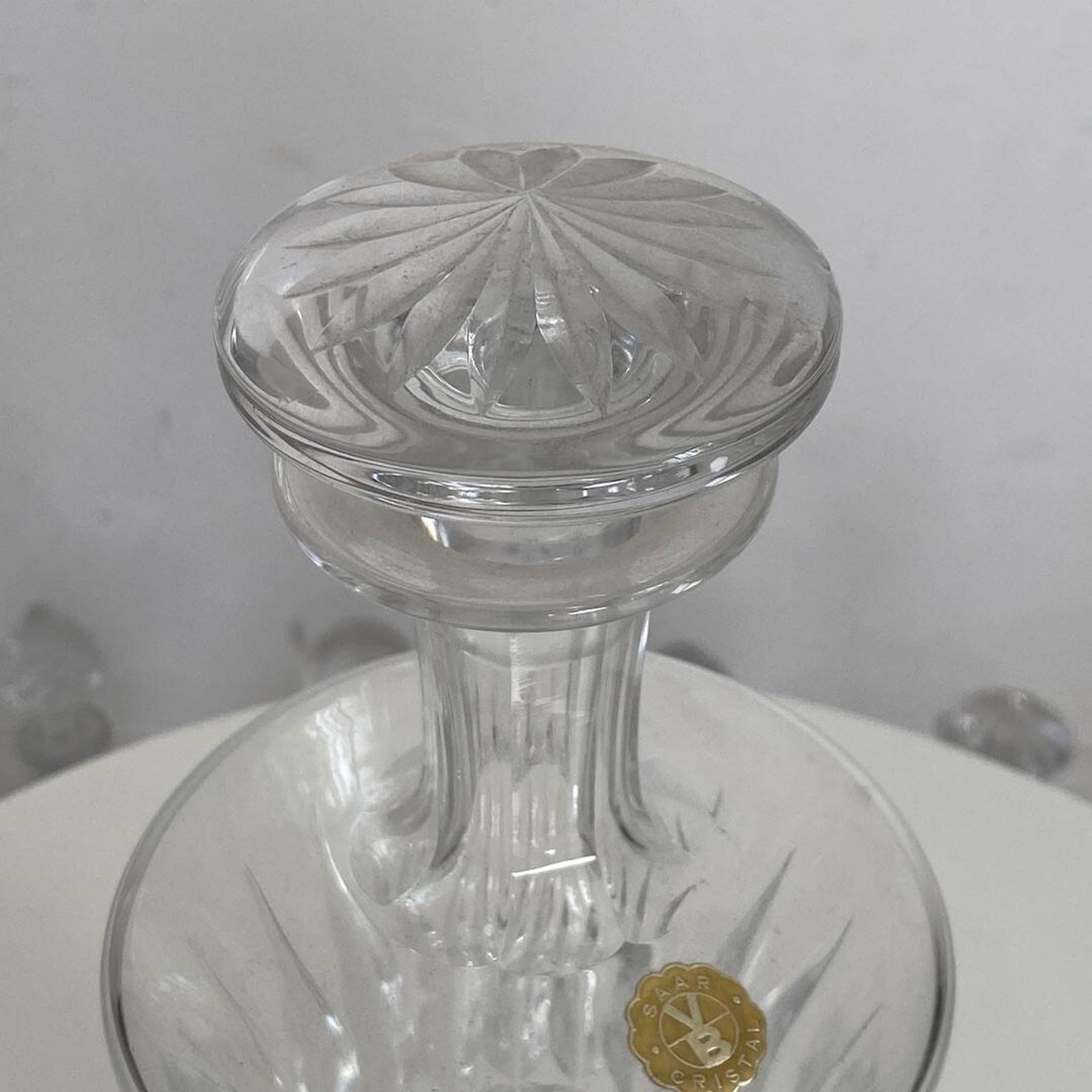 Carafe en cristal vintage