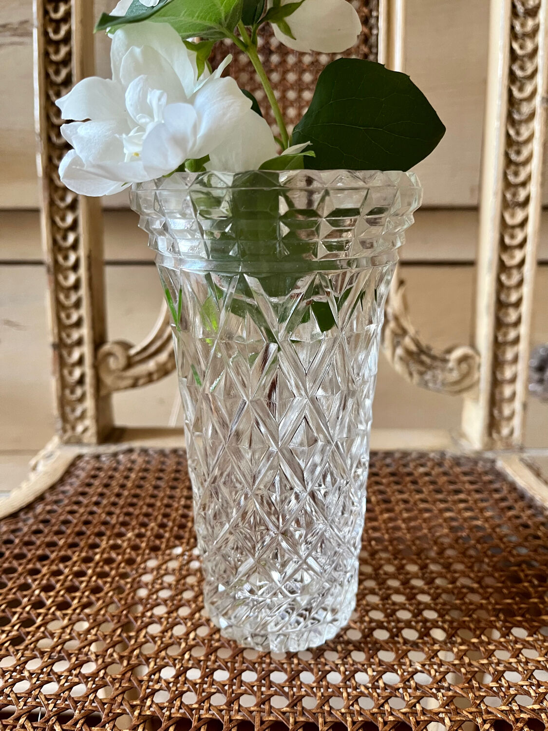 Vintage glass vase