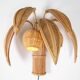Paire d’appliques « cocotier, palmier » en rotin