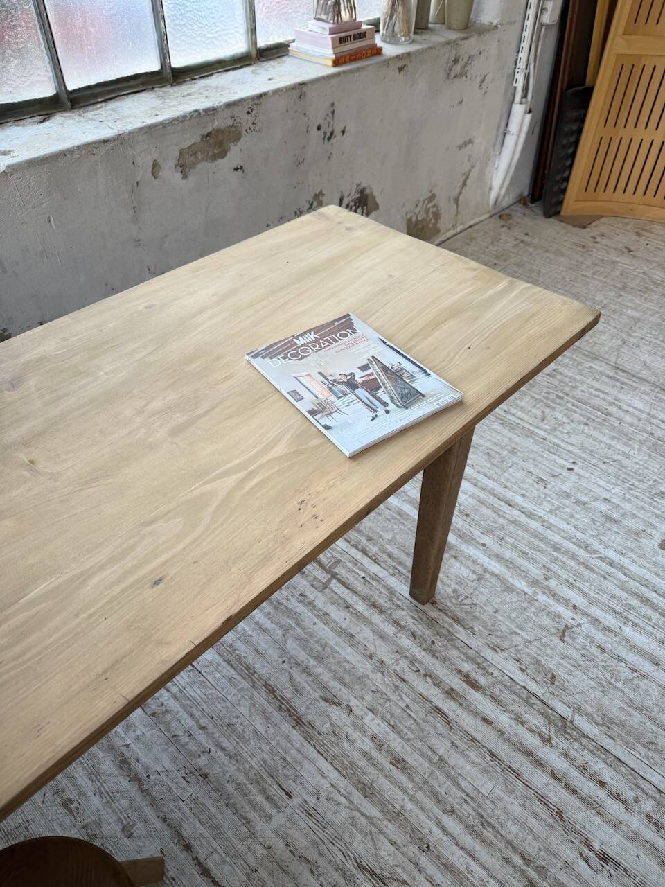 Pine and oak farmhouse table 2m