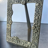 Antique Japanese Bronze Metal frame  13.5 cm x 10.5cm