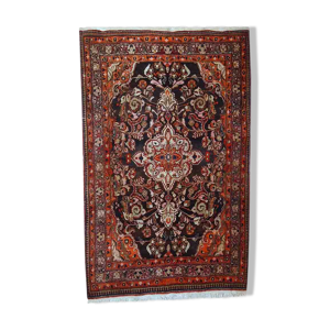 Tapis vintage persan tabriz fait main 135cm x 220cm 1950s, 1c423