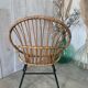 Fauteuil en rotin vintage