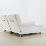 Flexform Pair of Chaise Longues/ Lounge Sofa Italy 1985