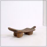 Senufo African bench in carved wood