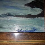 Signed marine painting