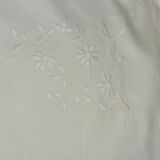 Monogrammed cotton pillowcase