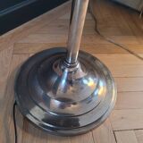 Floor lamp with tray and opaline glass globe