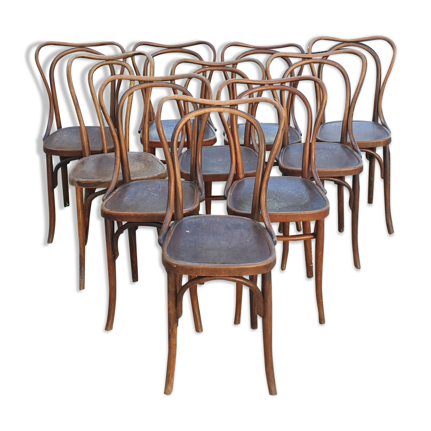 10 chaises Jacob & Joseph Kohn en bois courbé 1900