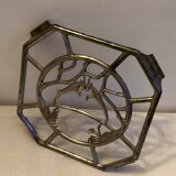 Old underplate decorations aluminum deer - vintage