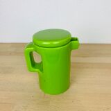 Green ceramic teapot 50s vintage