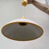Targetti Sankey white and yellow glass pendant light