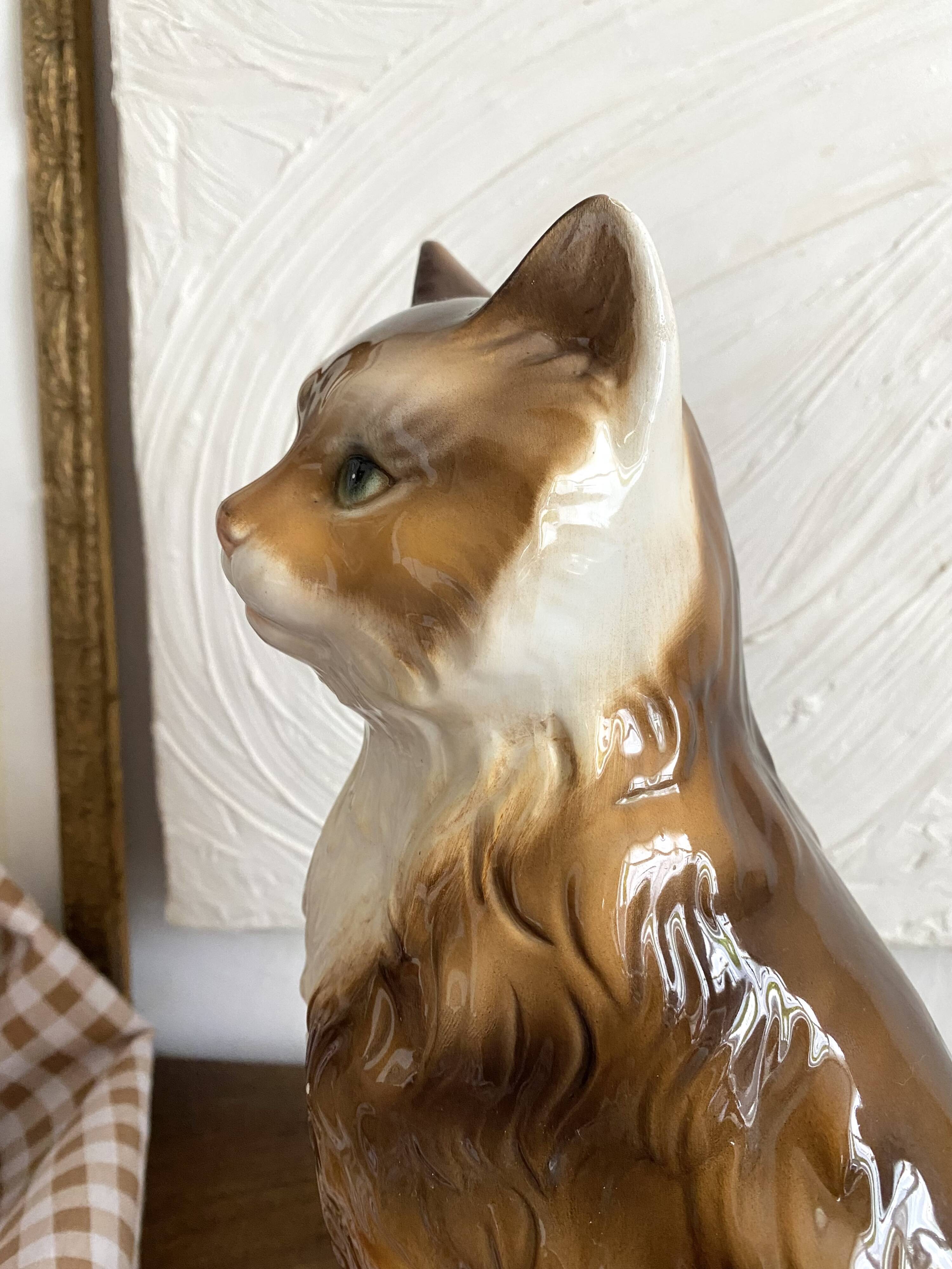 Large ceramic cat, Italy, 1970s