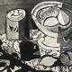 Original lithographed poster exhibition George Braque, Orangerie des Tuileries, 1952